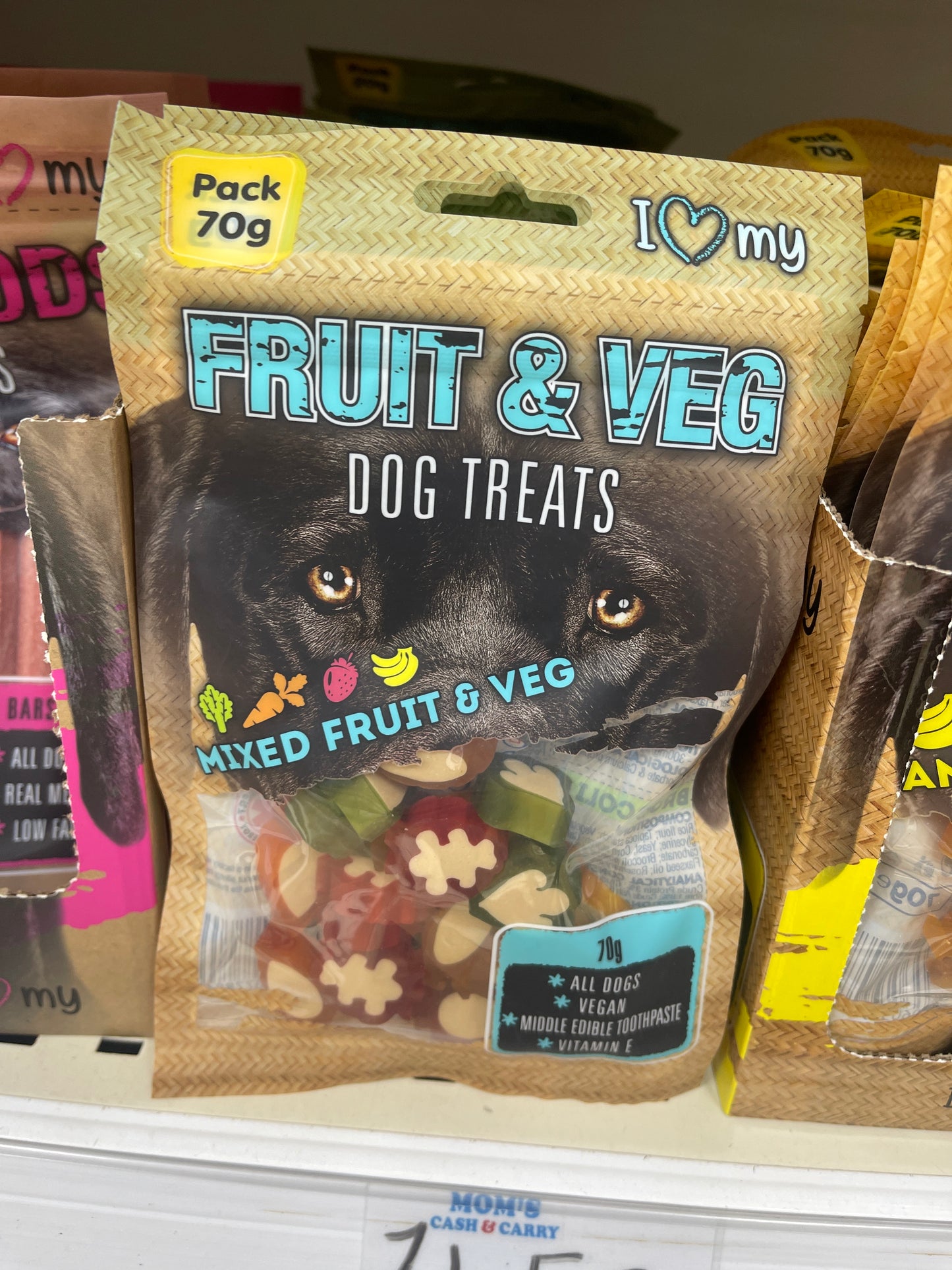 Fruit and veg dog treats mixed fruit and veg