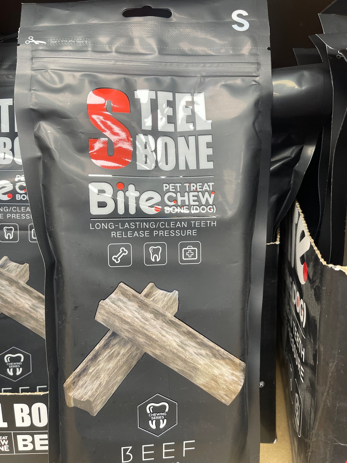 Steel bone size S beef