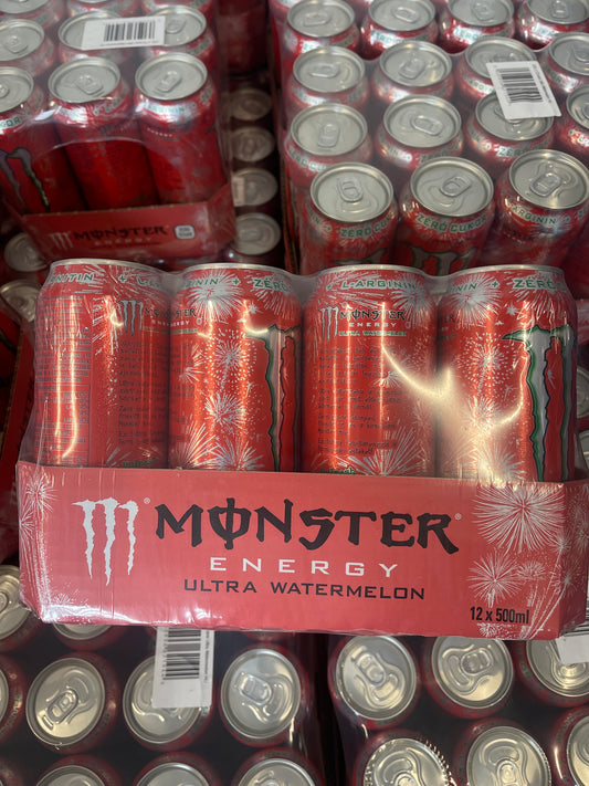 Monster ultra watermelon 12 cans