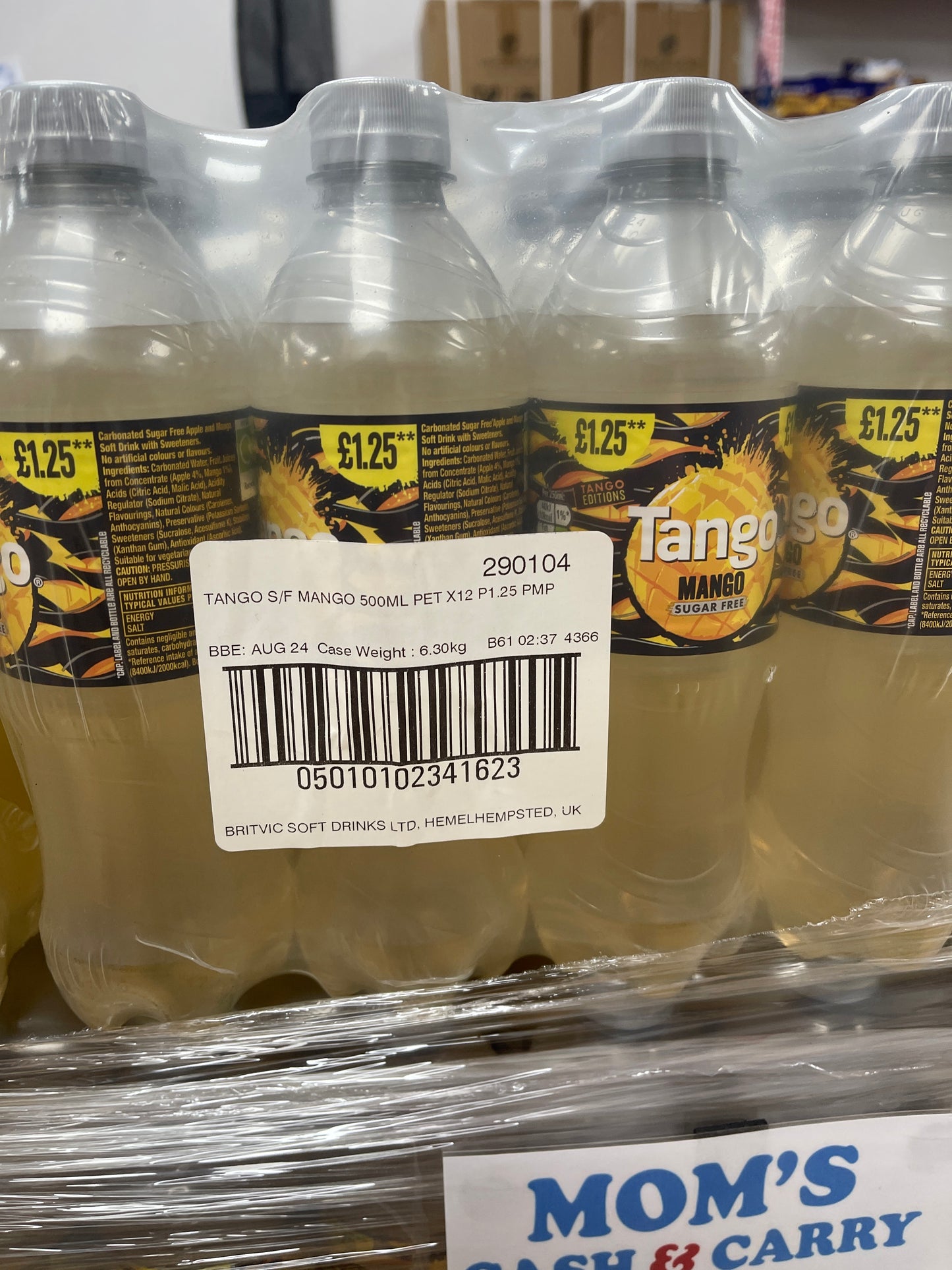 Tango mango sugar free 12 bottles