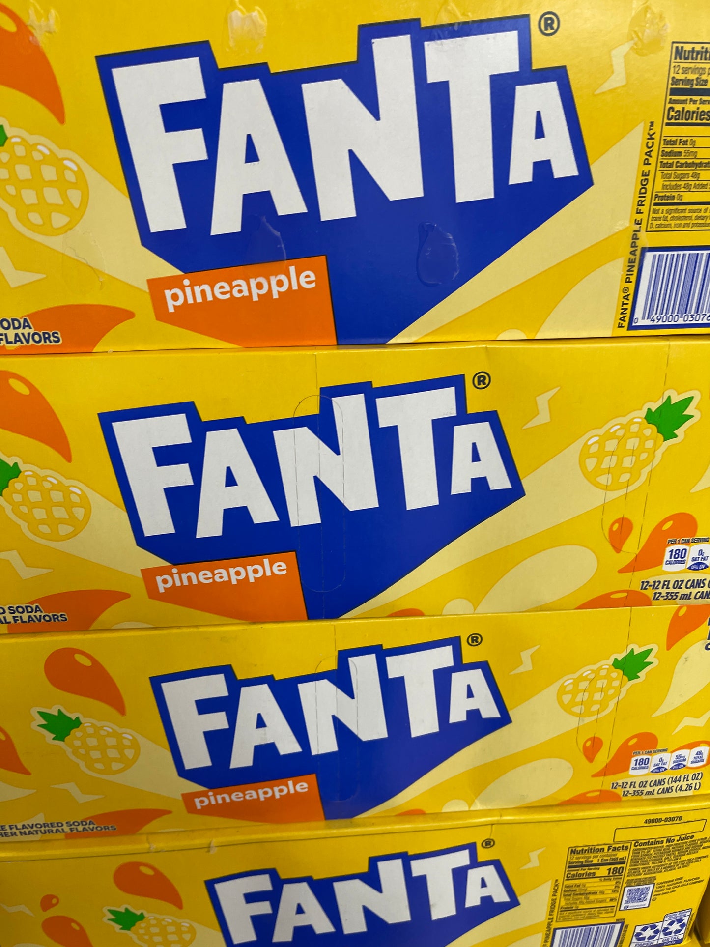 Pineapple fanta 12 in case