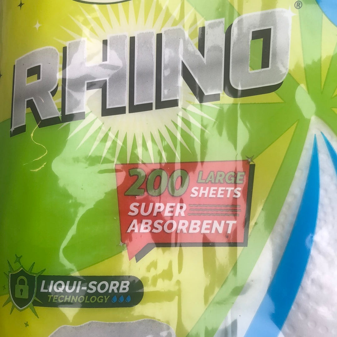 Rhino 4 pack kitchen roll