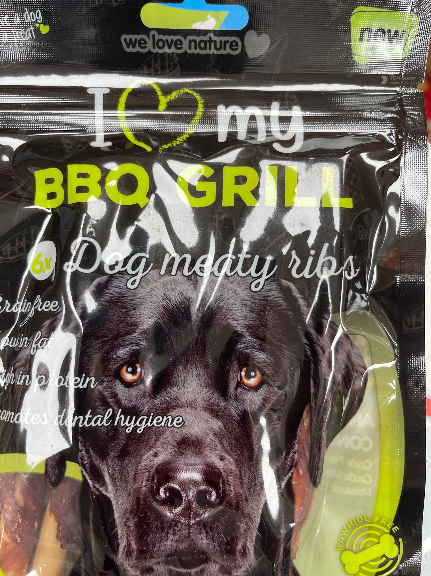 I love my dog bbq grill dog meaty ribs