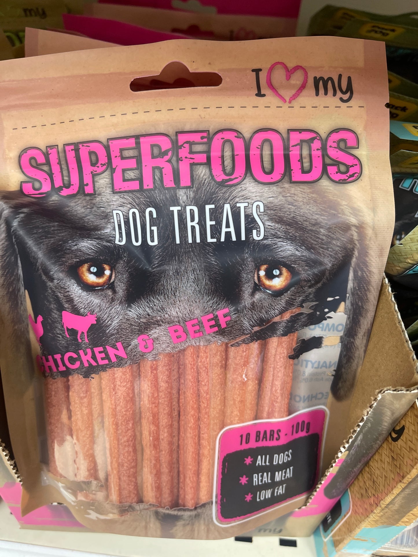 Superfoods dog treats chicken and beef