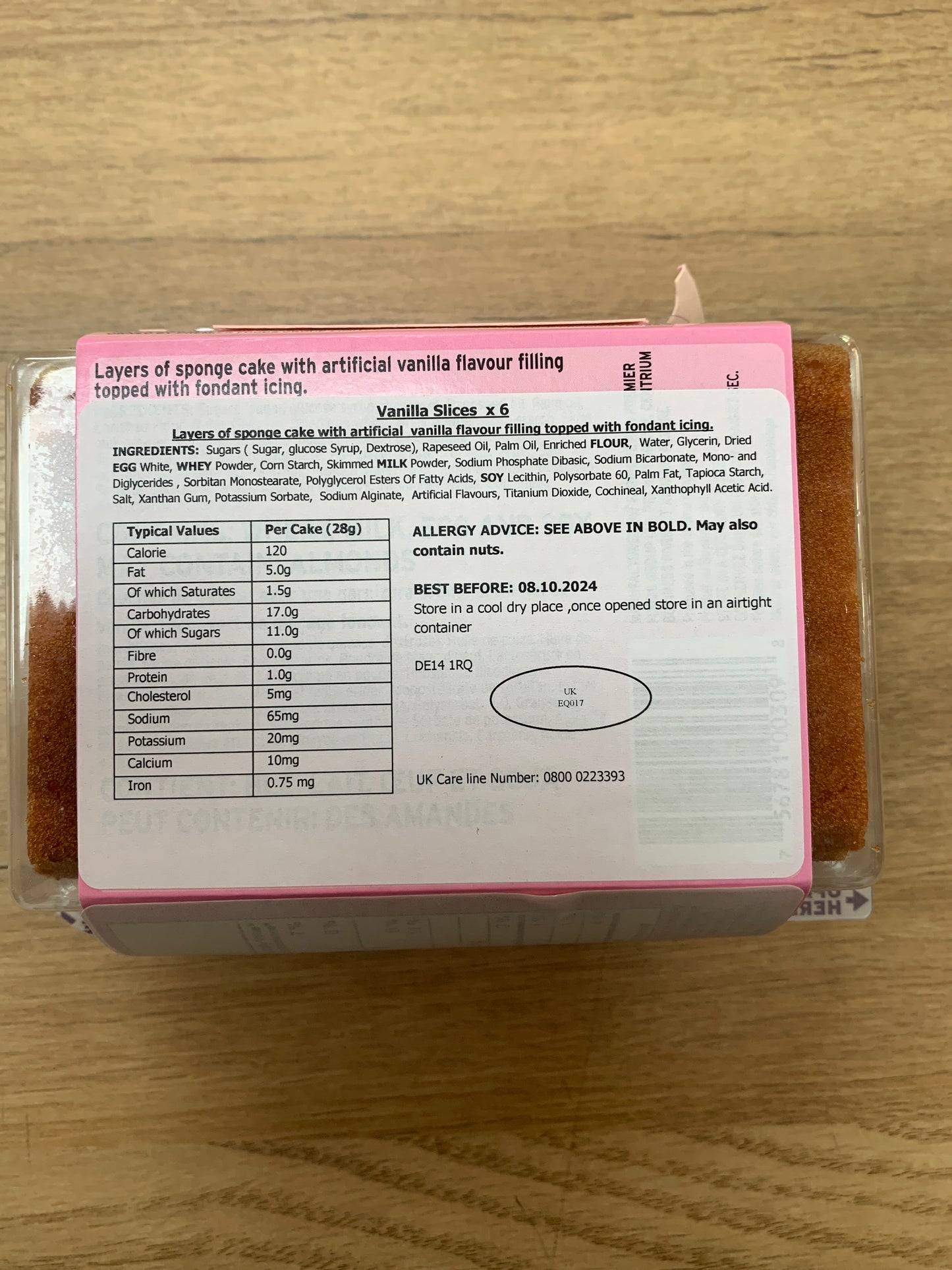 Mr Kipling vanilla 165g