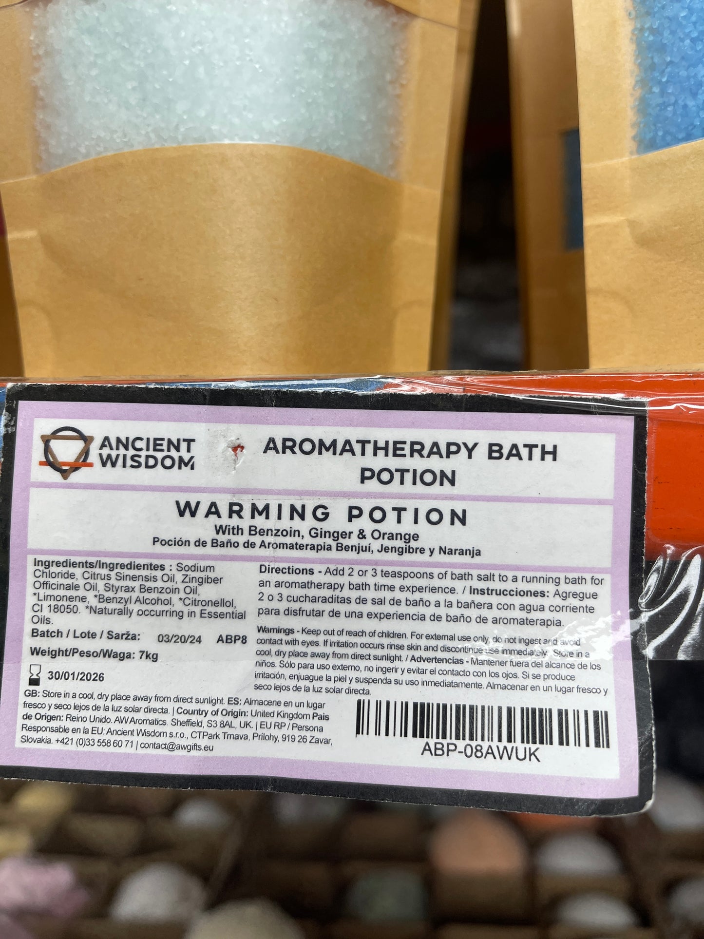 Warming bath shot