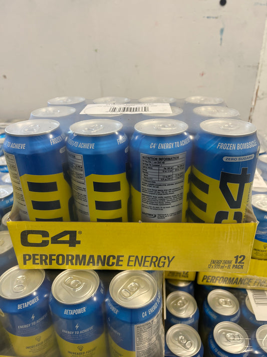 C 4 performance energy frozen bombsicle 12 pack