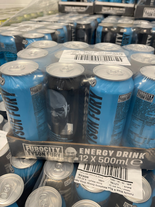 Furocity black and blue raspberry energy drink