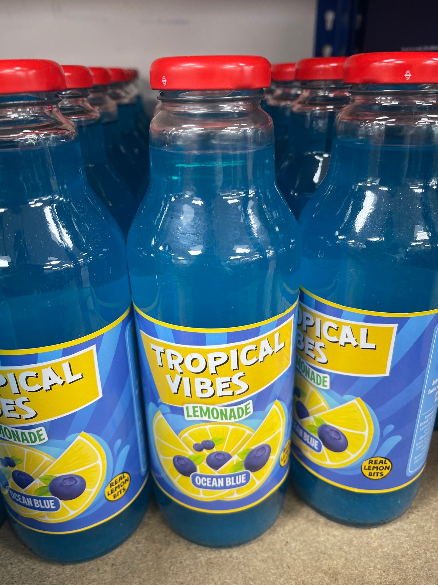 Tropical vibes lemonade ocean blue