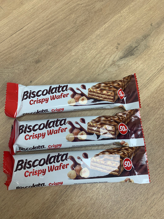 Biscolata crispy wafer x 3