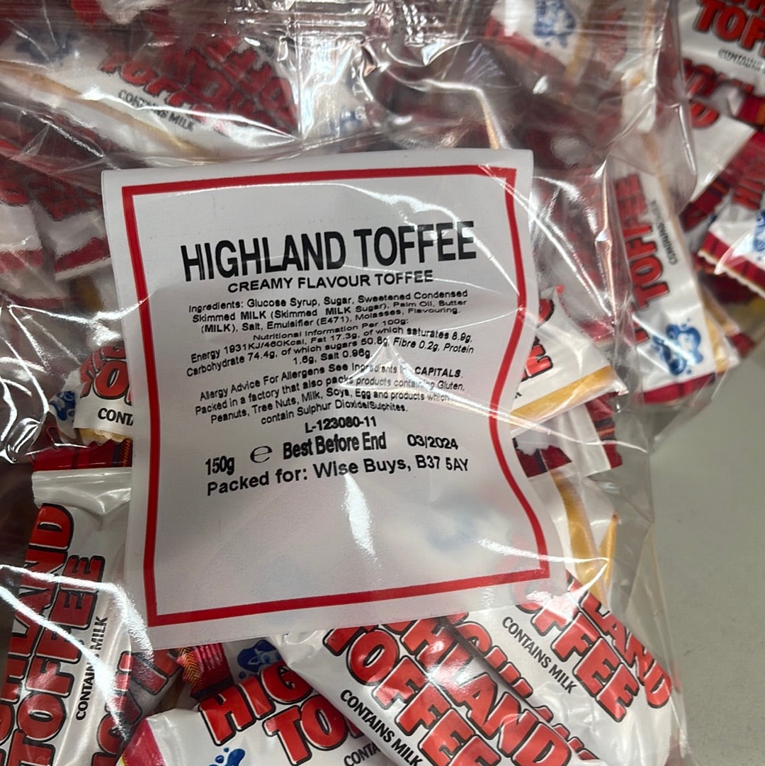 Highland toffee 150g