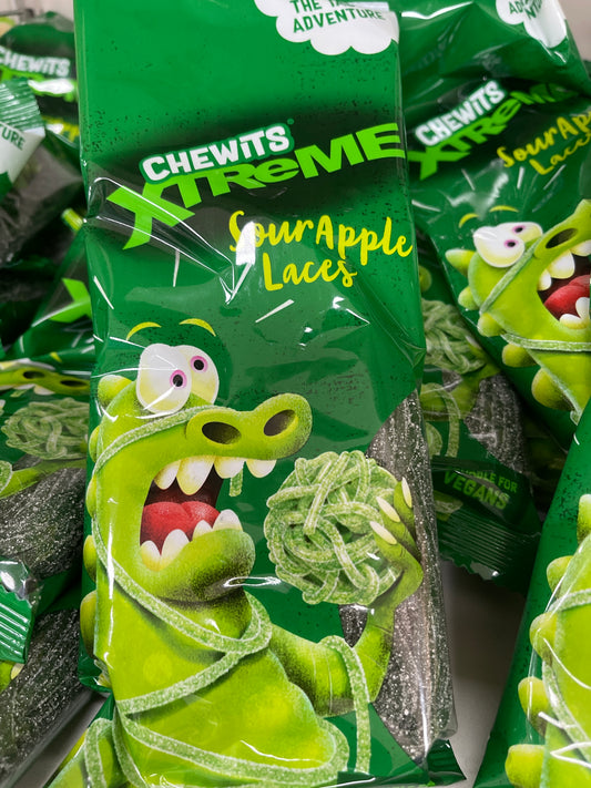 Chewits sour apple laces