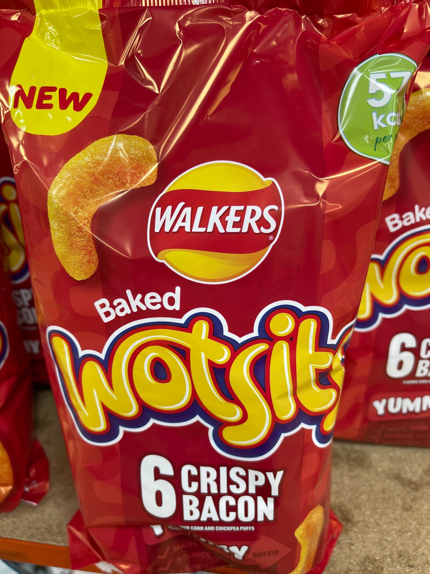 Wotsits crispy bacon 6 in pack