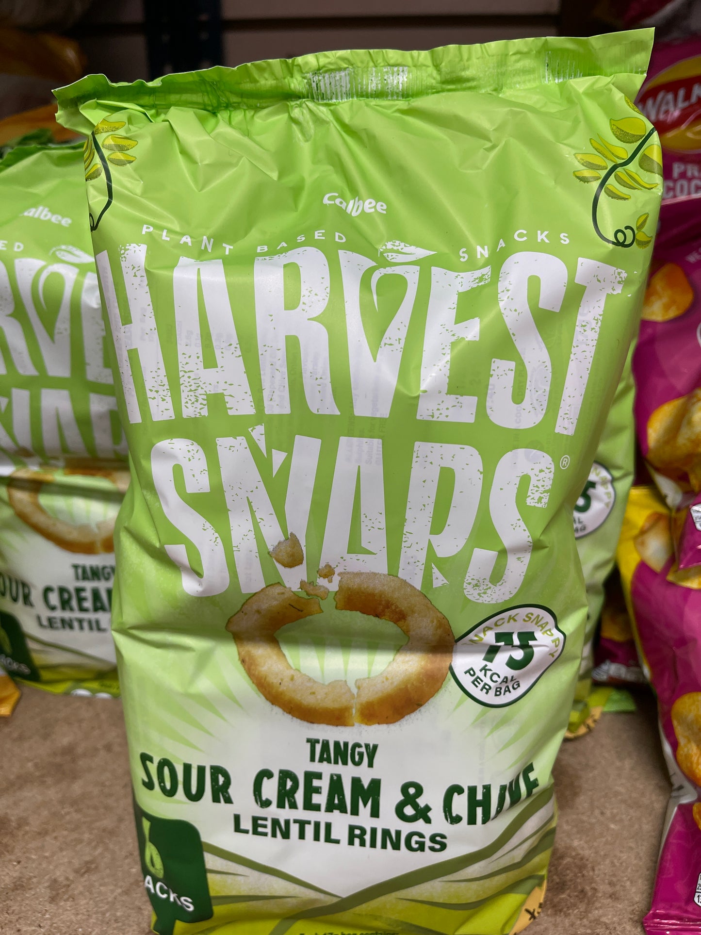 Harvest snaps tangy sour cream and chive lentil rings pack of 6