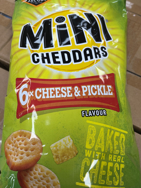 Mini cheddars cheese and pickle 6 pack