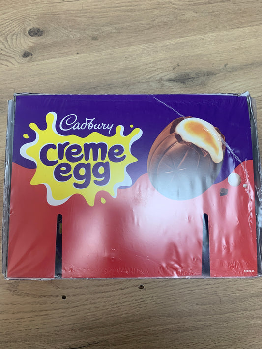 Box of cream eggs. 48 in box