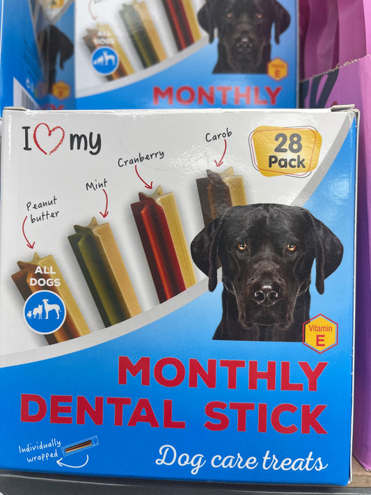 Monthly dental stick 28 pack