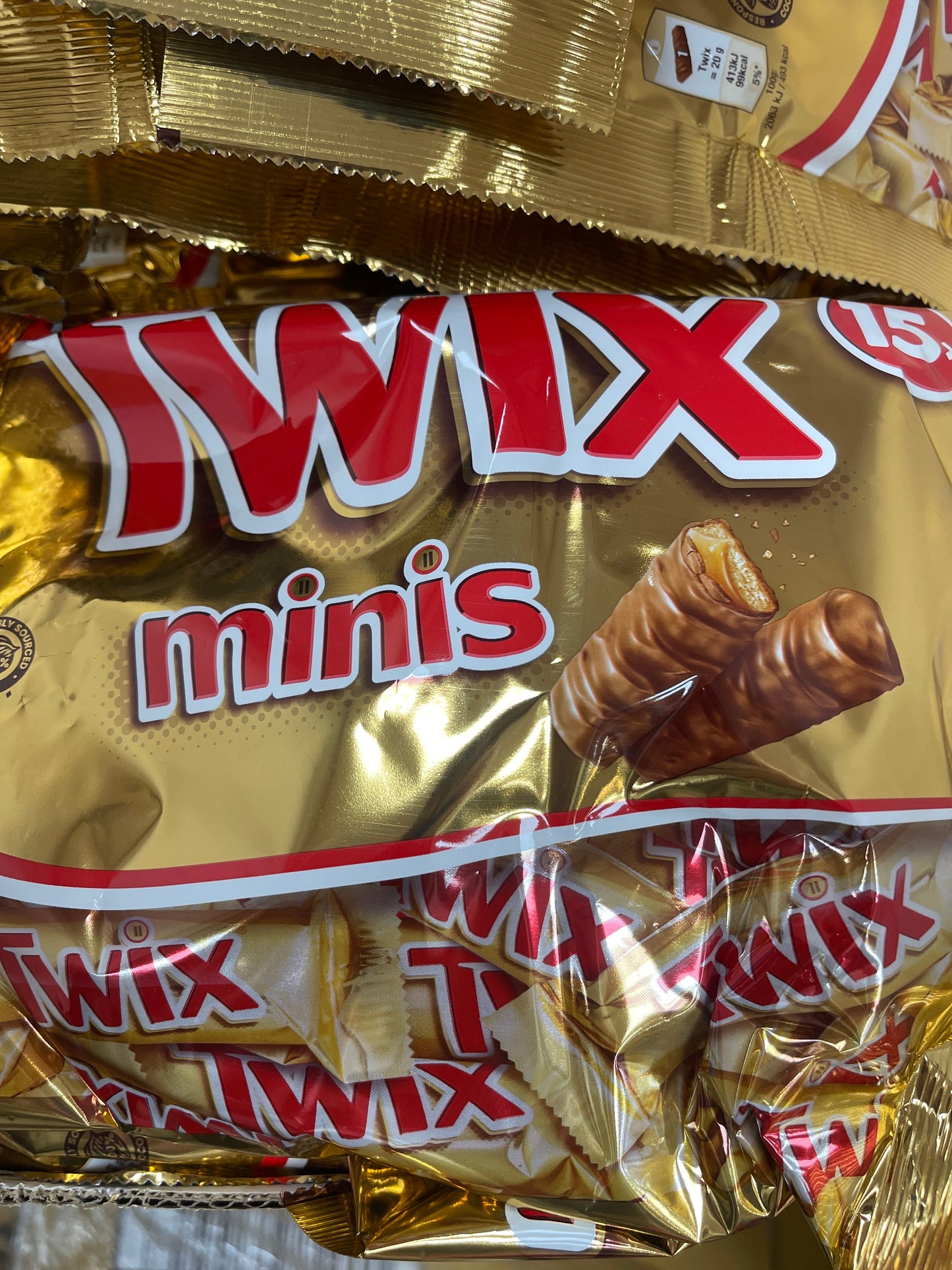 Twix minis 15 in a pack