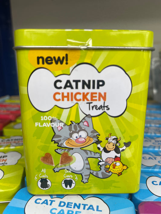 Catnip chicken treats