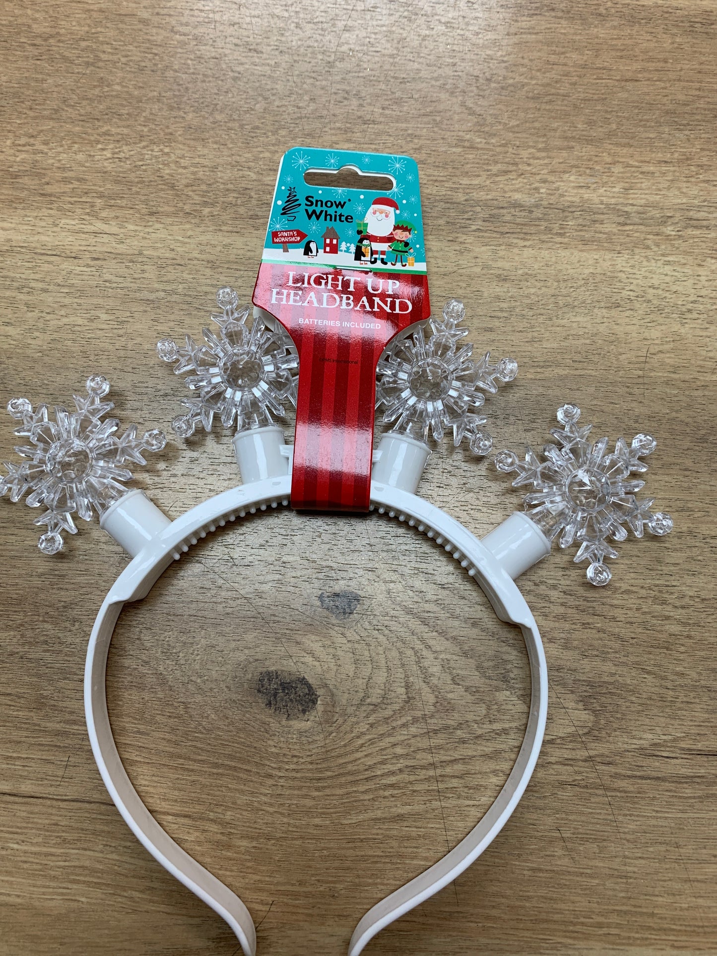 Light up headband snowflake