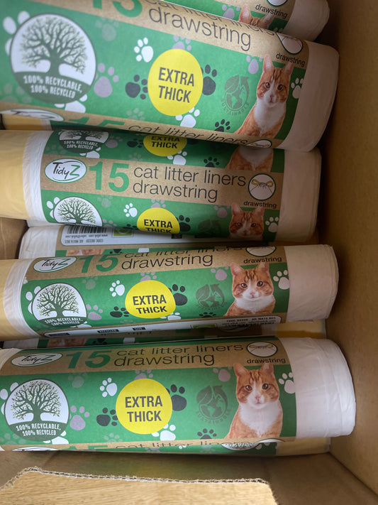 Extra thick drawstring liners 15 cat liners