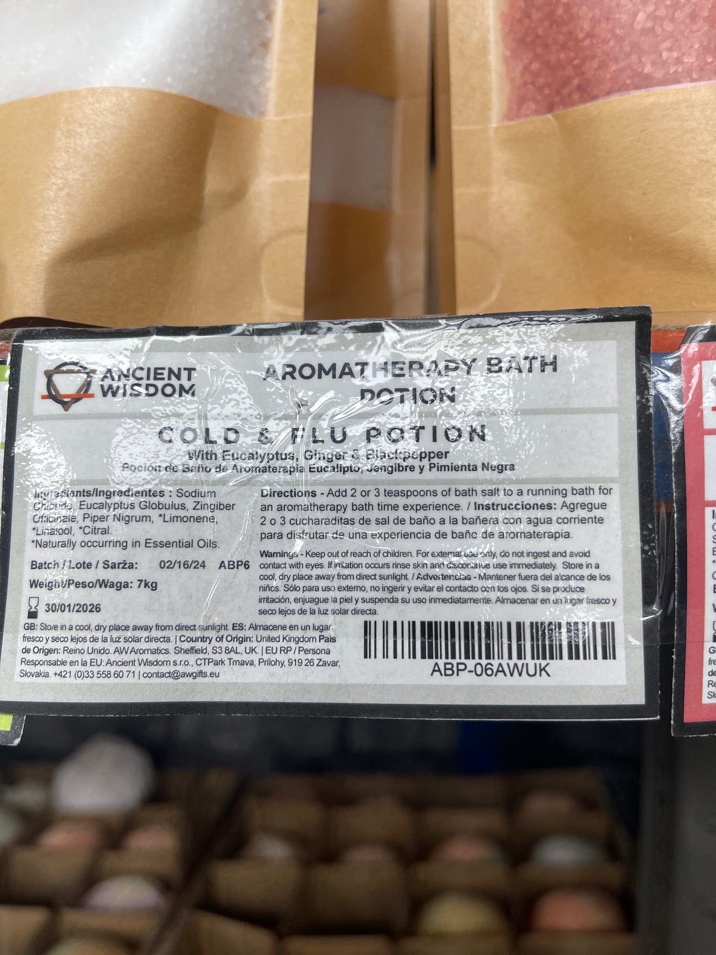 Cold and flu bath shot