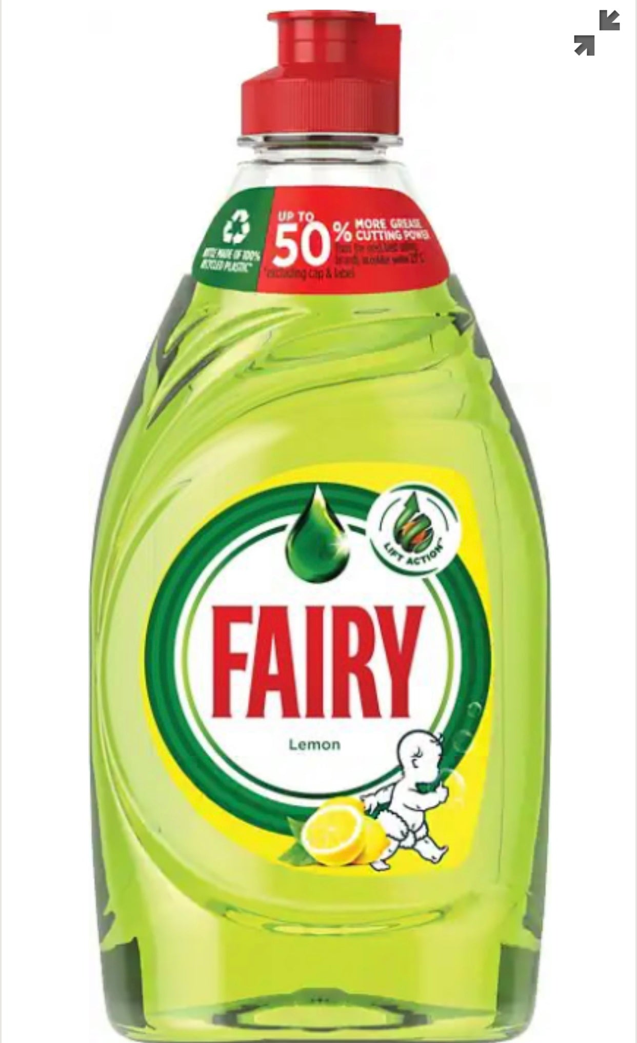 Fairy Washing Up Liquid Lemon 320ml