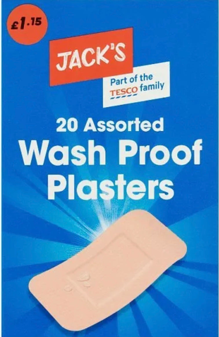 20 assorted waterproof plasters