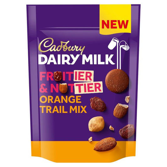 Cadbury Dairy Milk Fruitier & Nuttier Trail Mix Orange Chocolate Bag 100g