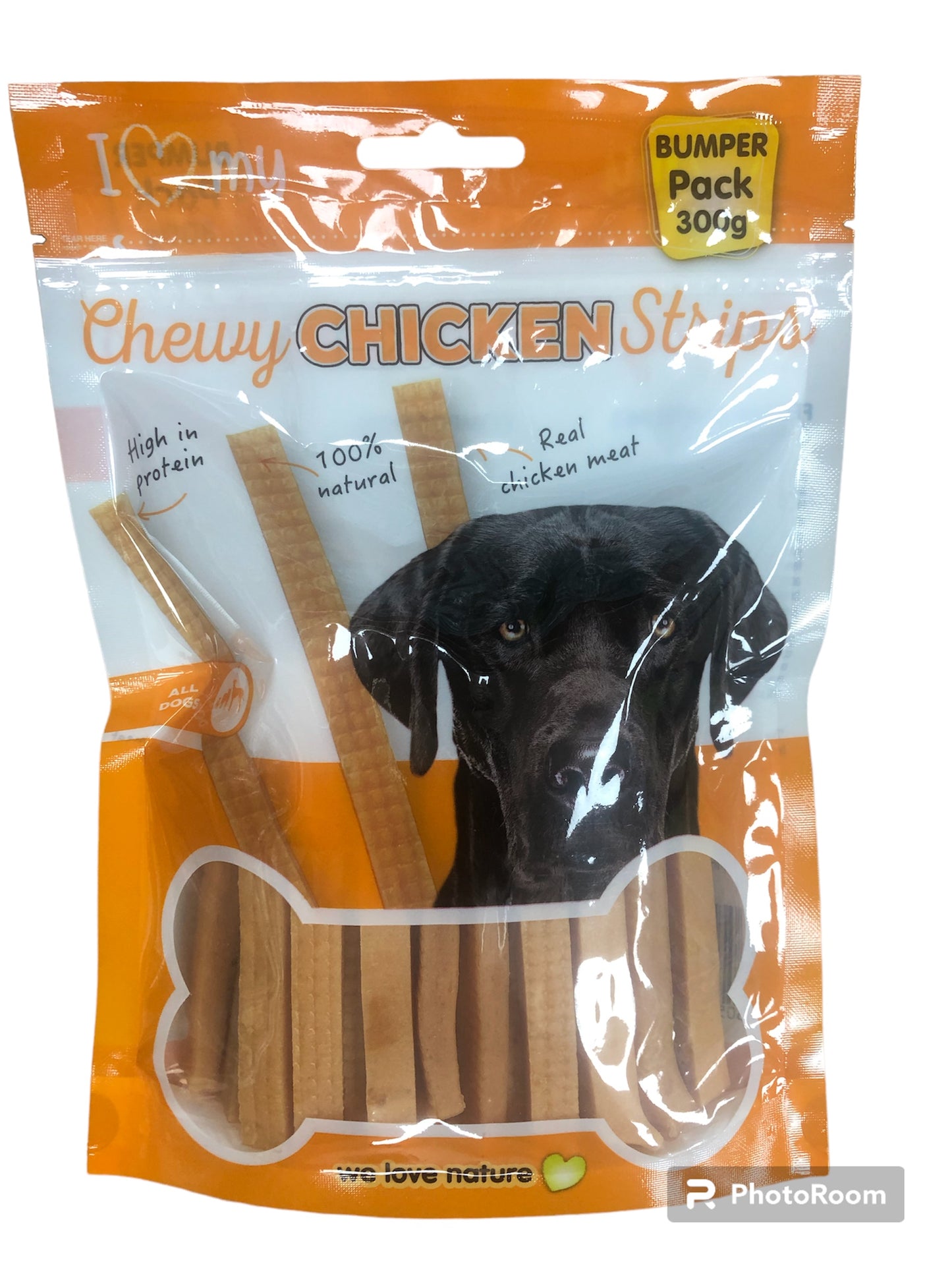 I ❤️my dog Chewy Chicken Strips 300g