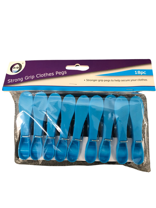 16 strong grip plastic pegs