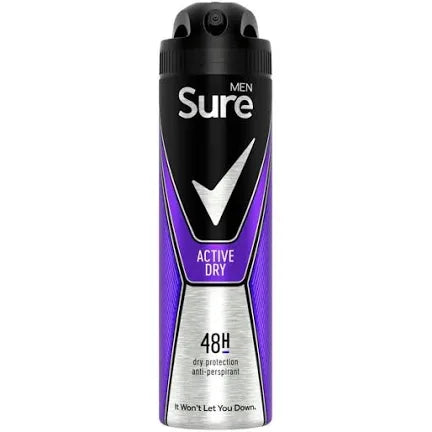 Sure Men Active Dry Anti Perspirant Deodorant 150ml
