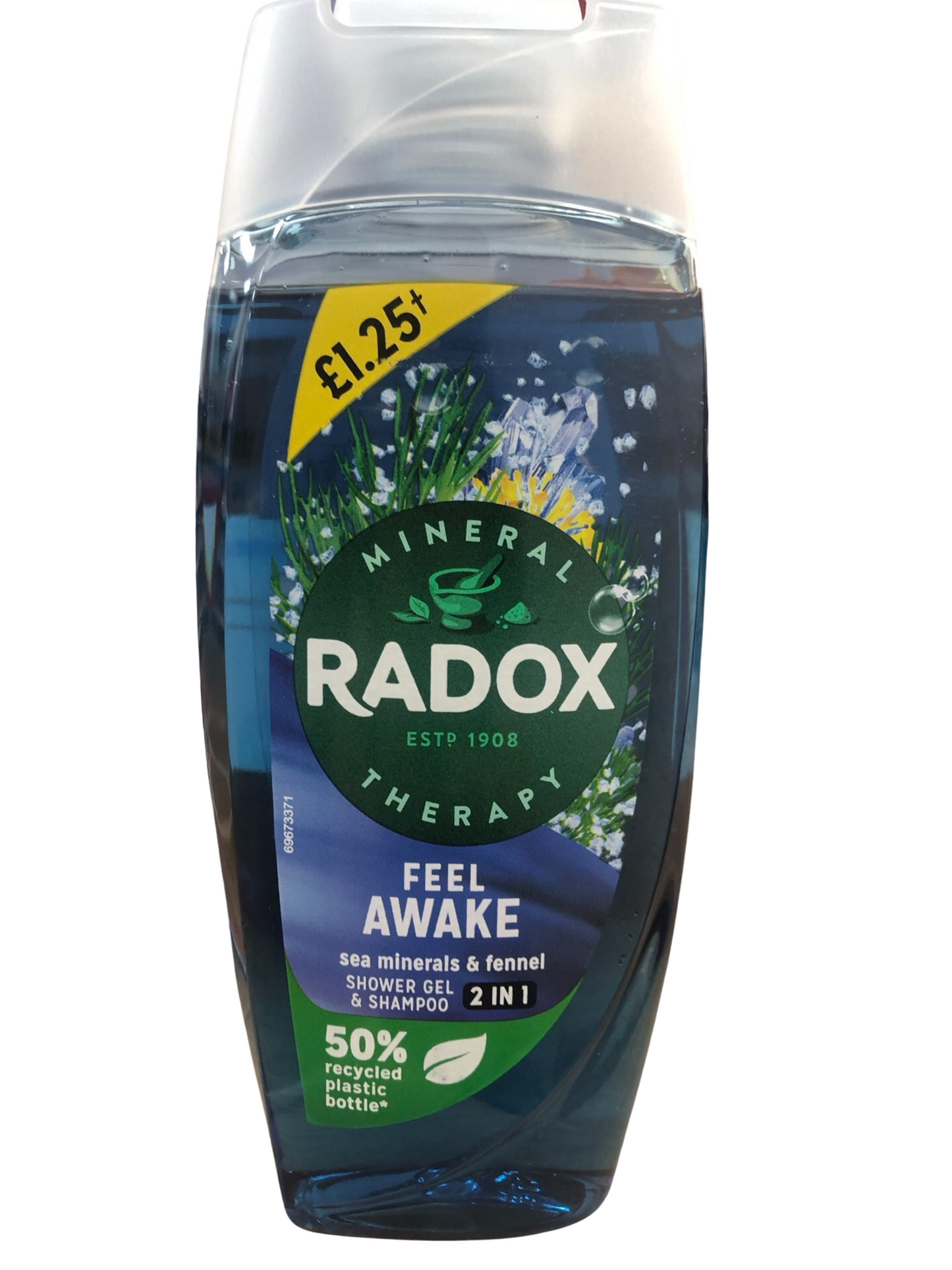 Radox feel awake shower gel & shampoo 2in1 225g