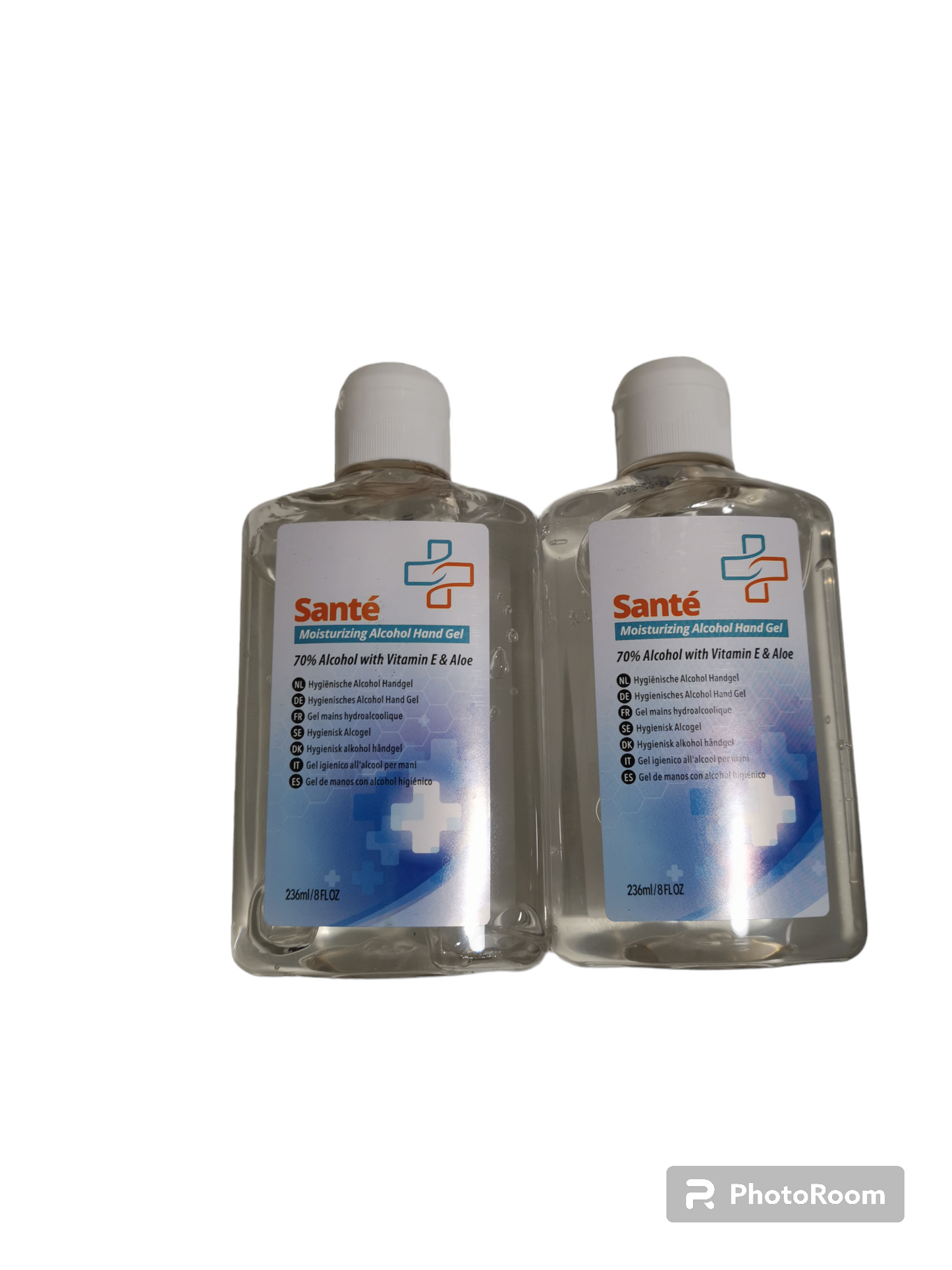 4 x sante moisturizing alcohol gel.