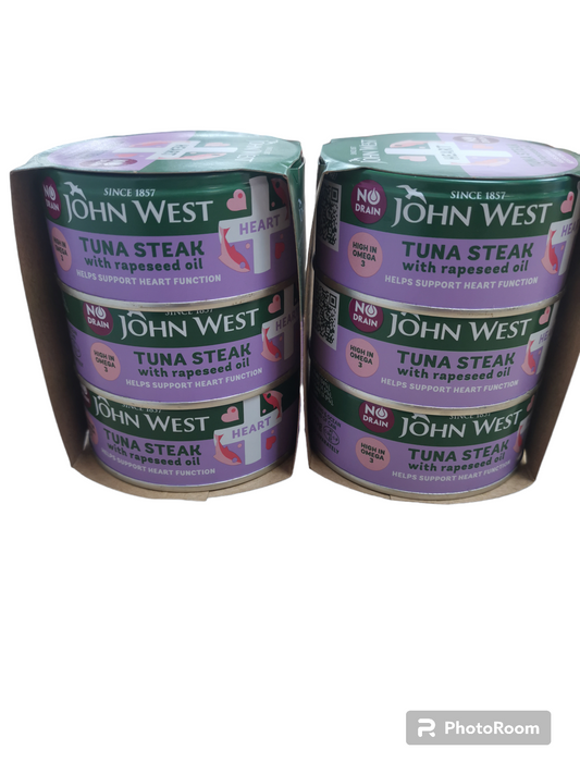 John west tuna steak 6 cans