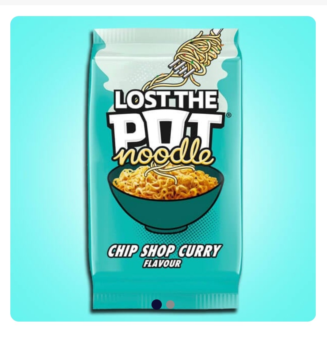 5 pack Lost The Pot Noodle Chip Shop Curry Flavour