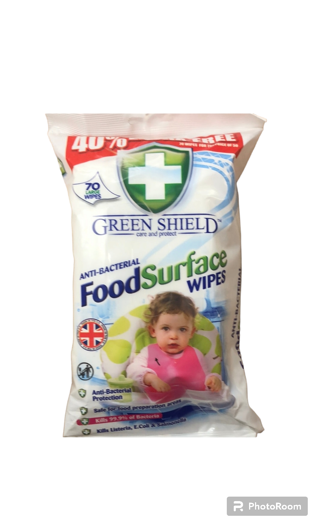 Food surface wipes 72pk Weight: 395g