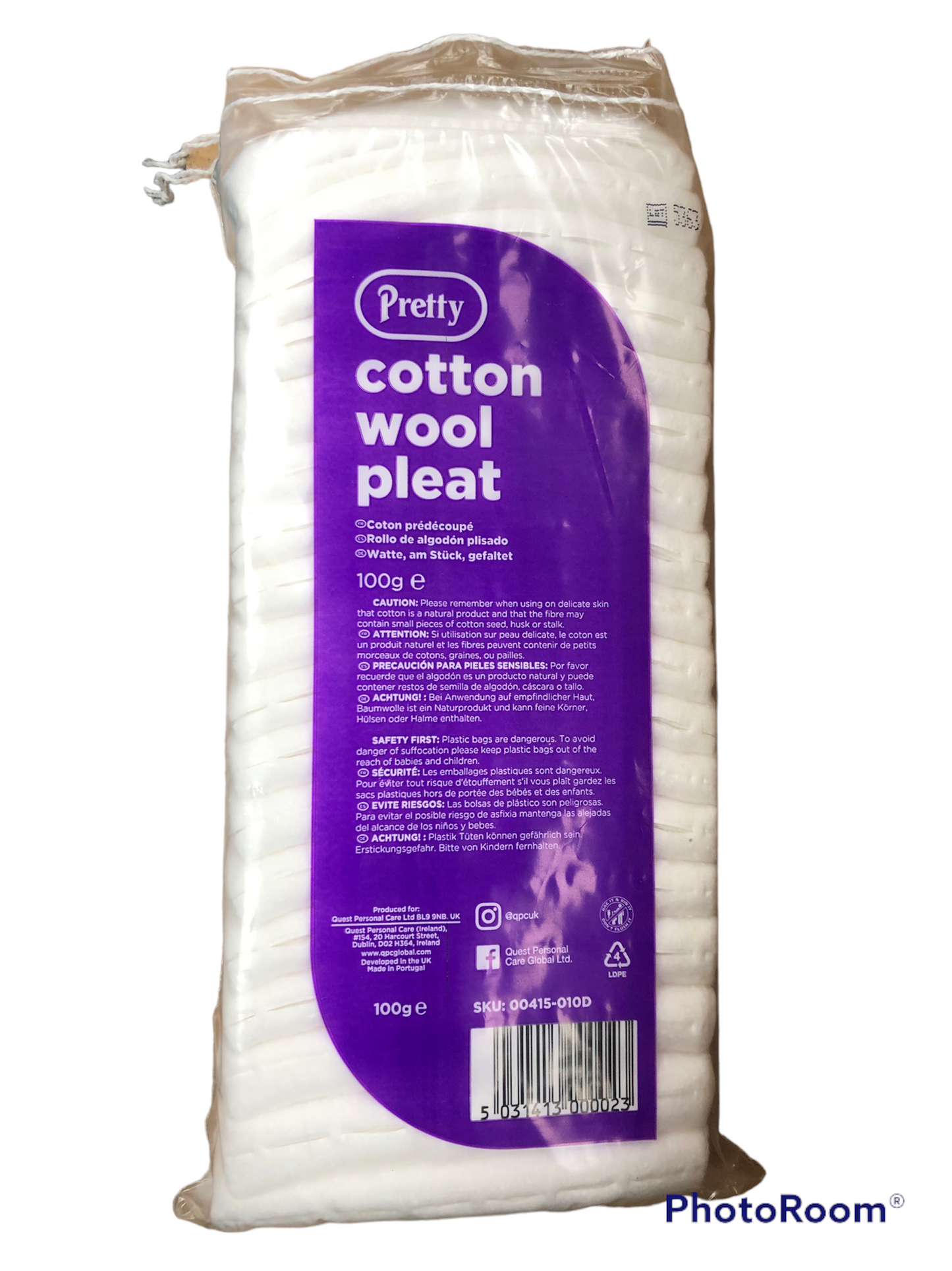 Cotton wool pleat 100g