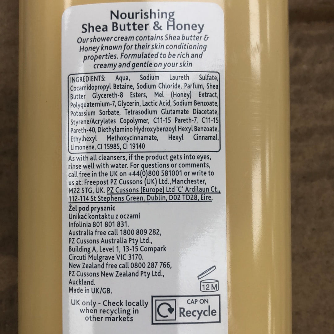 Shea butter and honey shower cream 500ml