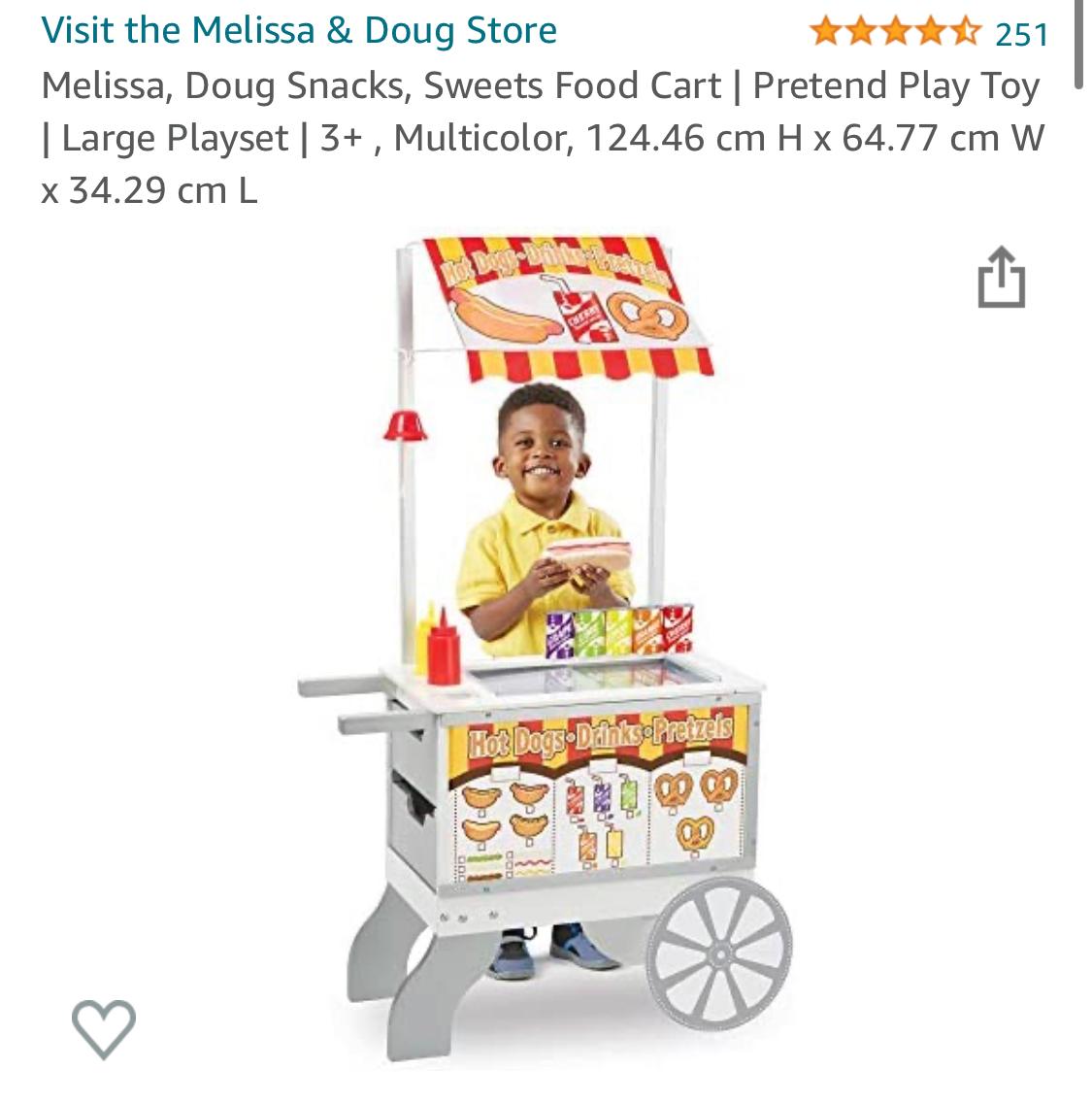 Melissa & Doug Chariot food cart