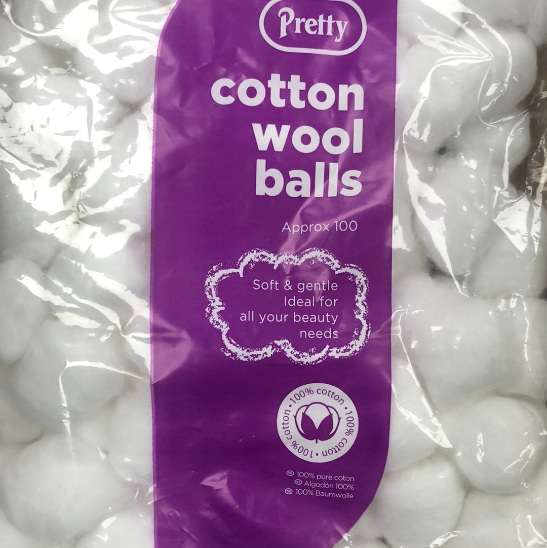 Cotton wool balls 100pk